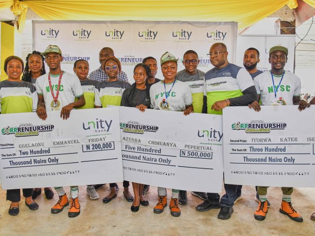 Unity Bank Holds 10th Edition of Corpreneurship Challenge; Agropreneurs, Others Win N10M Business Grant Unity Bank Holds 10th Edition of Corpreneurship Challenge; Agropreneurs, Others Win N10M Business Grant