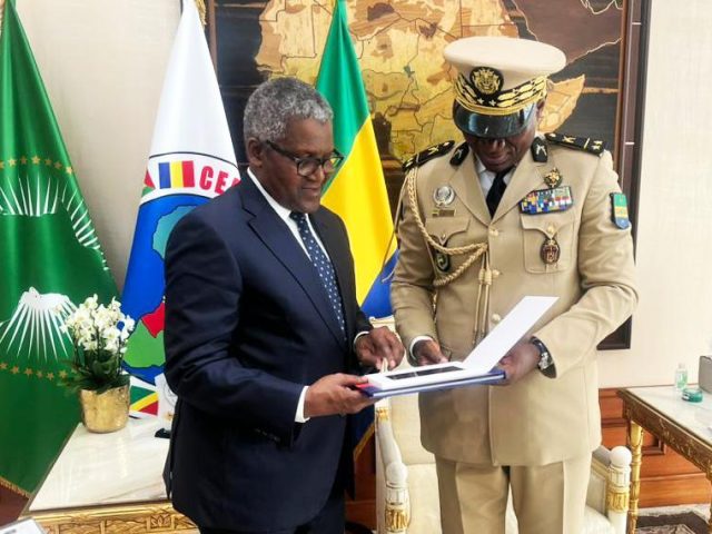 President Nguema of Gabon invites Dangote to invest in Cement, Fertilser production in country