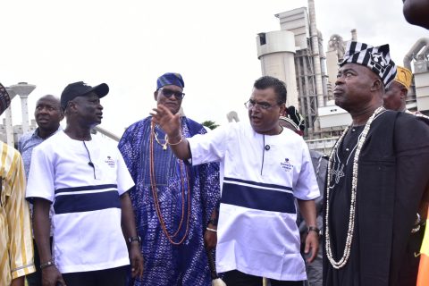 Dangote Cement Ibese Banishes 3-Year Blackout, Lights Up 21 Communities in Yewaland  …donates electrical materials for electricity restoration
